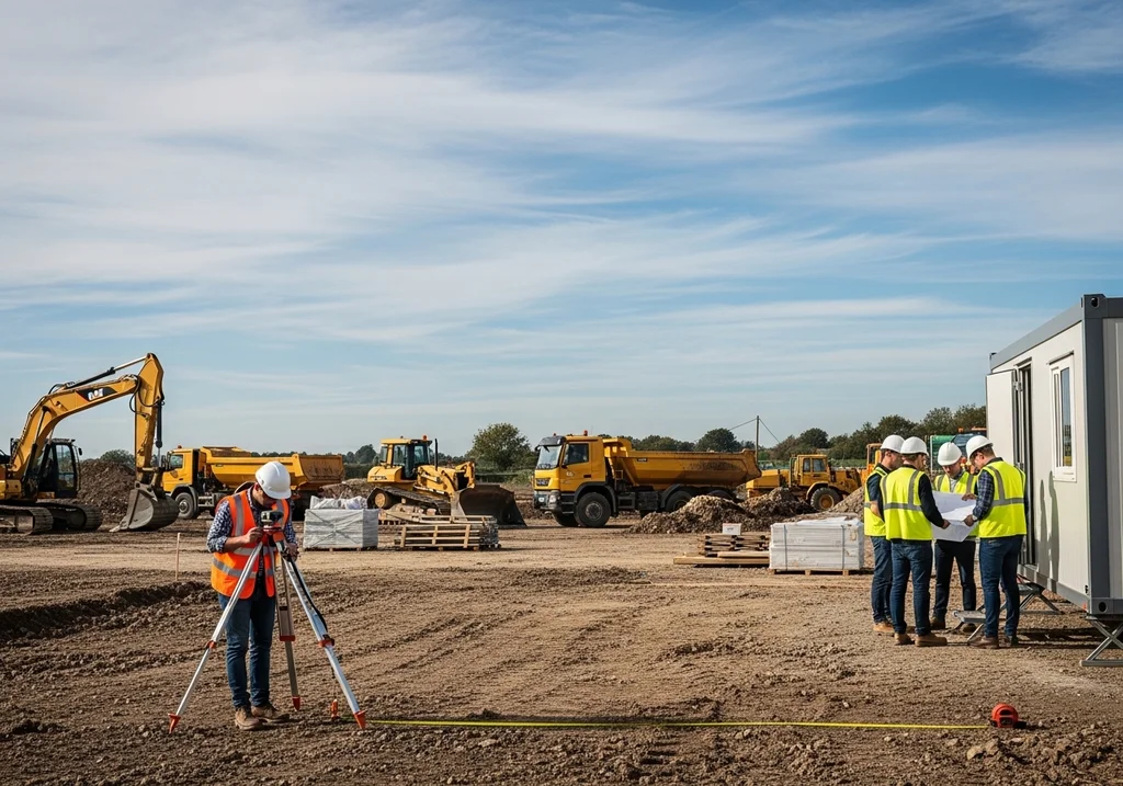 chantier développement terrain