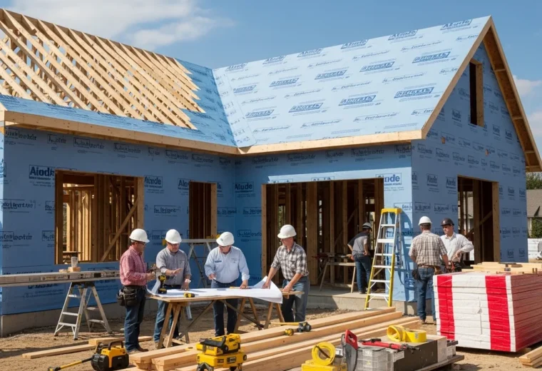 chantier construction maison