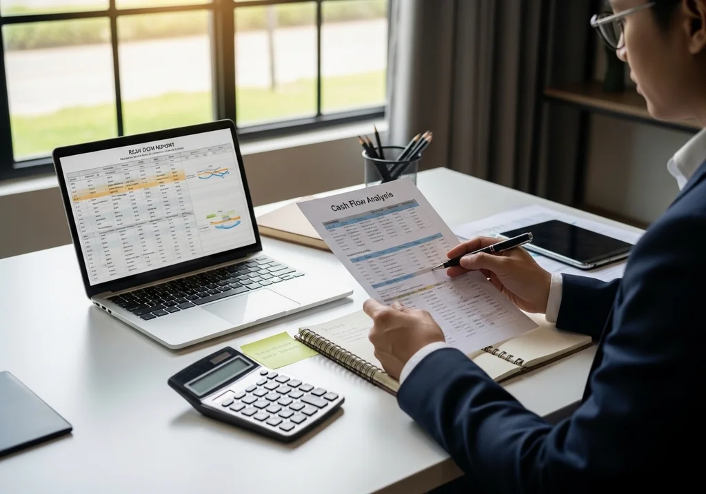 conseiller financier analyse flux immobilier