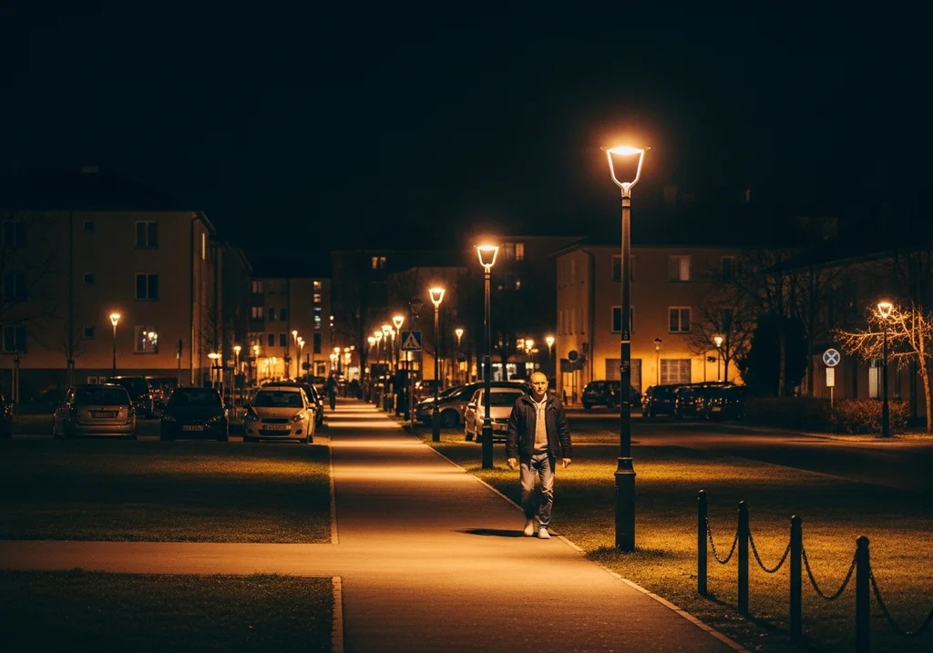 scène nocturne sécurité